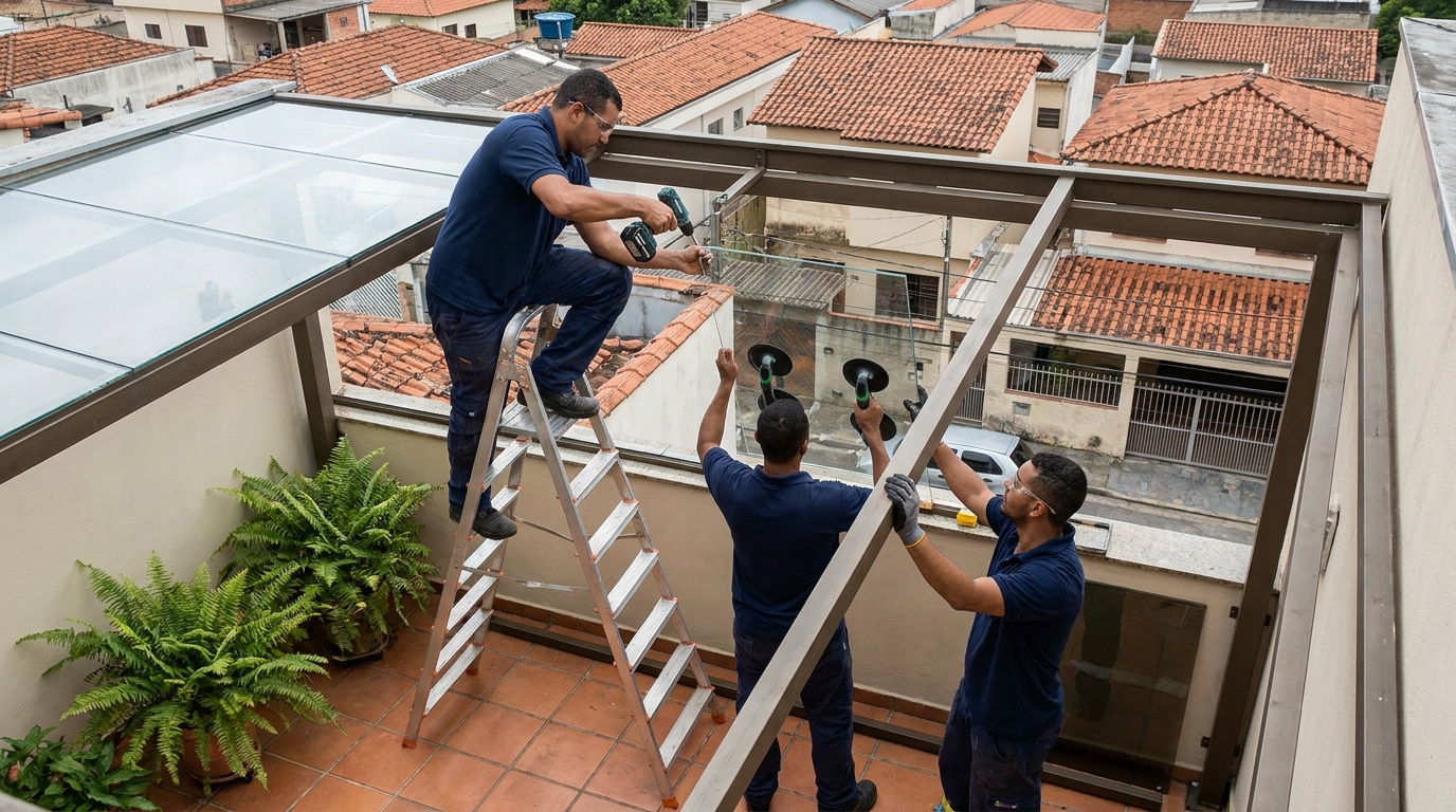 Cobertura de Vidro em Santo André‑SP