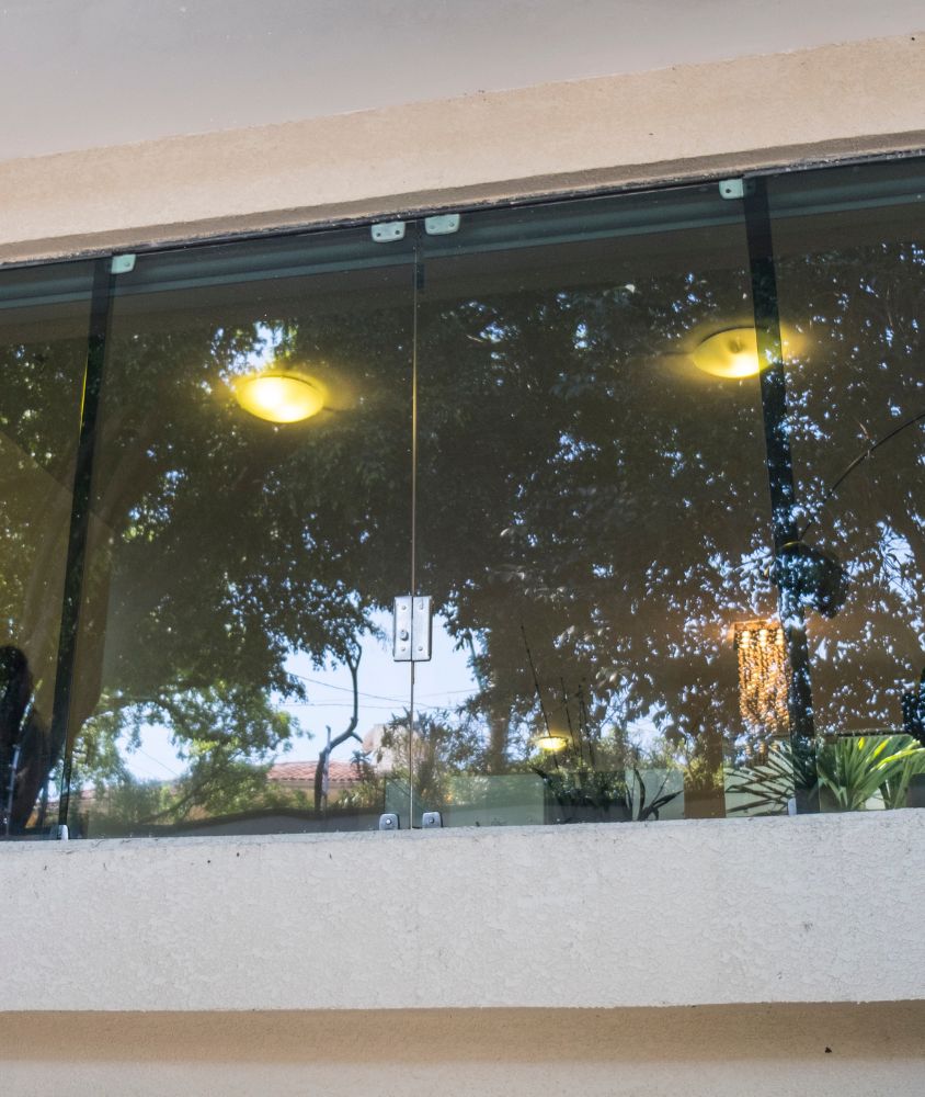 janela de vidro em Santo André